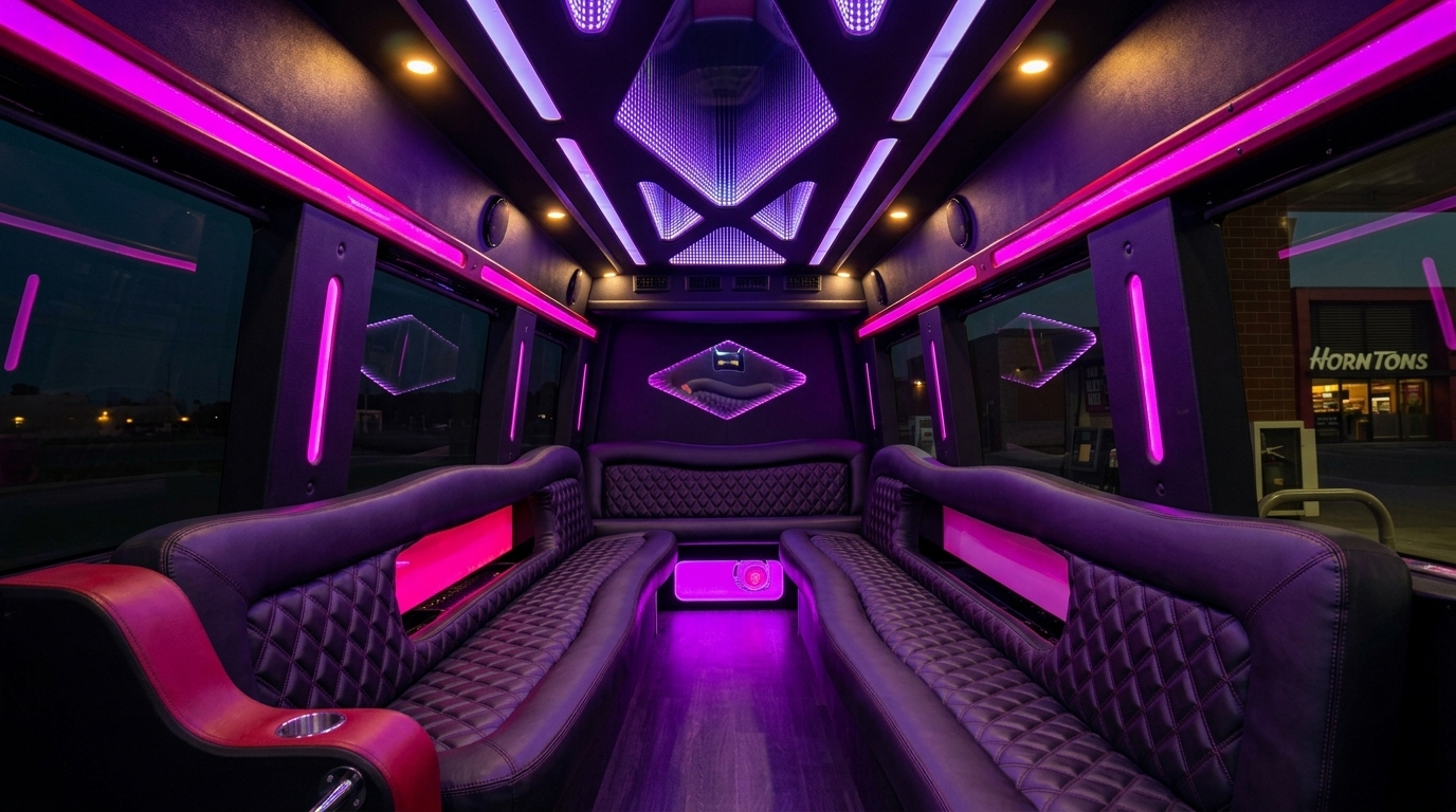 Luxury limo interior